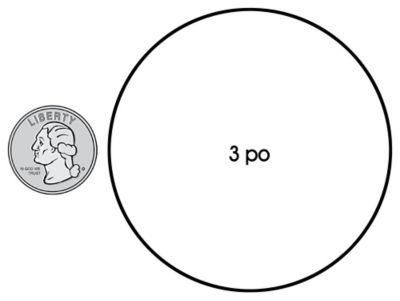 Étiquettes adhésives de 3 po