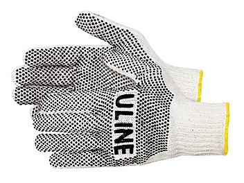 PVC Dot Knit Gloves - Double-Sided, Black, Small S-6778BL-S