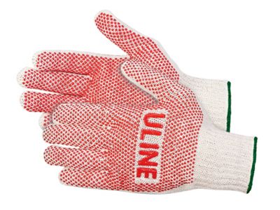 PVC Dot Knit Gloves - Double-Sided, Red, XL S-6778R-X