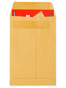 Redi-Seal Envelopes - Kraft, 6 x 9" S-6818