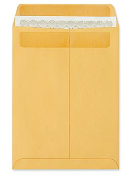 Redi-Seal Envelopes - Kraft, 9 x 12" S-6819