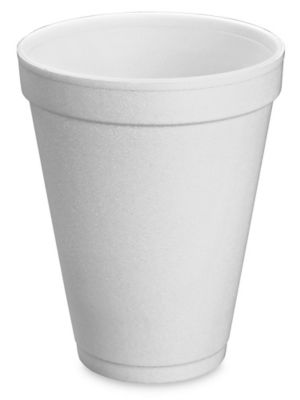 350ml Foam Cups Polystyrene HC.12 Disposable 100pack