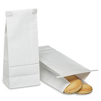 Bakery Bags - Plain Front, 3 3/8 x 2 1/2 x 9 3/8", White S-6905