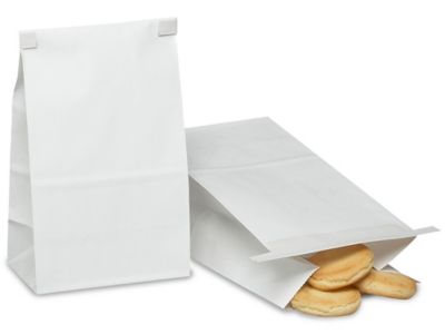 Uline white paper bags sale