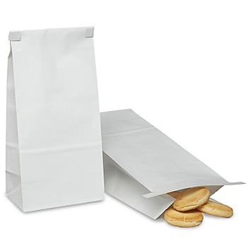 Bakery Bags - Plain Front, 4 3/4 x 3 1/4 x 11", White S-6907
