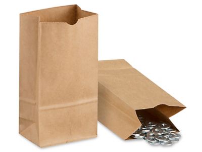 Hardware Paper Bags - 7 1/8 x 4 1/2 x 13 3/4, #12 S-6914 - Uline