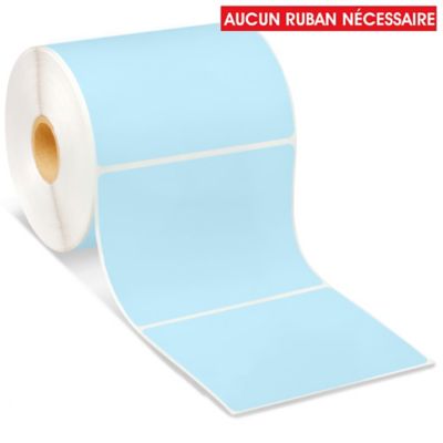 Desktop Direct Thermal Labels - Blue, 4 x 3" S-6927BLU