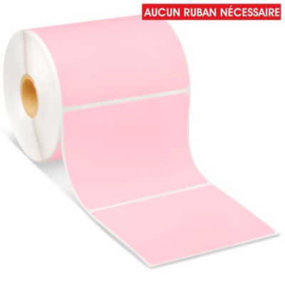Desktop Direct Thermal Labels - Pink, 4 x 3" S-6927P