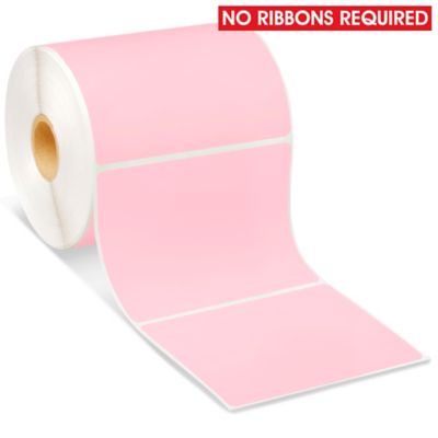 Desktop Direct Thermal Labels - Pink, 4 x 3" S-6927P