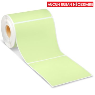 Desktop Direct Thermal Labels - Green, 4 x 4" S-6928G