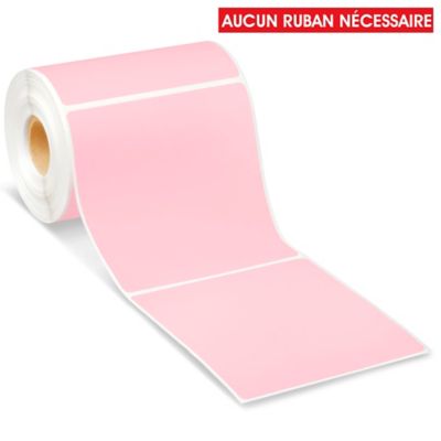 Desktop Direct Thermal Labels - Pink, 4 x 4" S-6928P