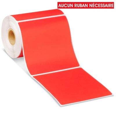 Desktop Direct Thermal Labels - Red, 4 x 4" S-6928R