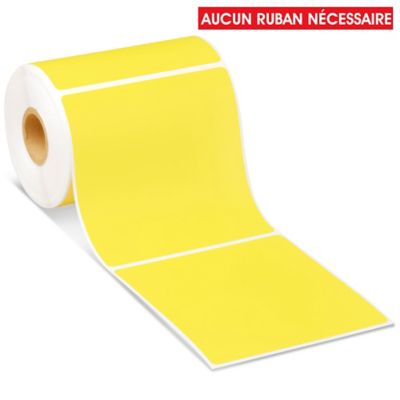 Desktop Direct Thermal Labels - Yellow, 4 x 4" S-6928Y