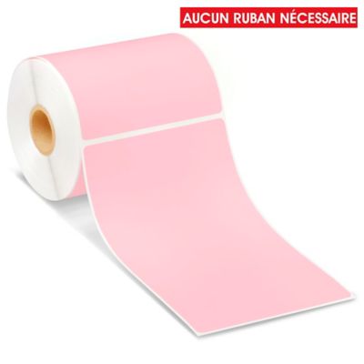Desktop Direct Thermal Labels - Pink, 4 x 6 1/2" S-6929P