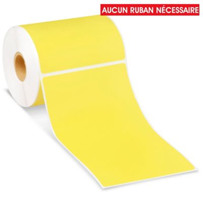 Desktop Direct Thermal Labels - Yellow, 4 x 6 1/2" S-6929Y