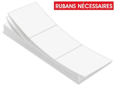 Fanfold Thermal Transfer Labels - 4 x 4", Ribbons Required S-6934