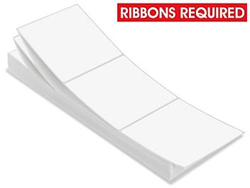 Fanfold Industrial Thermal Transfer Labels - 4 x 4", Ribbons Required S-6934