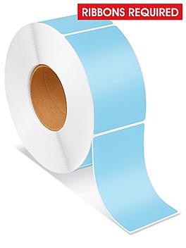 Industrial Thermal Transfer Labels - Blue, 3 x 5", Ribbons Required S-6936BLU