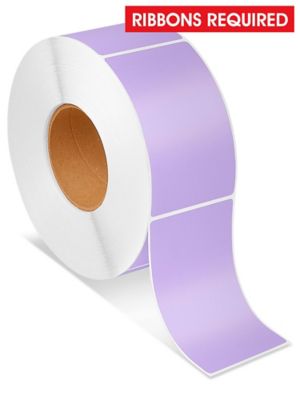 Industrial Thermal Transfer Labels - Purple, 3 x 5", Ribbons Required S-6936PUR