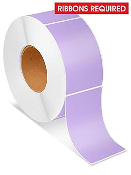 Industrial Thermal Transfer Labels - Purple, 3 x 5", Ribbons Required S-6936PUR