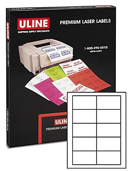 Uline Laser Labels - White, 3 1/2 x 2" S-6944