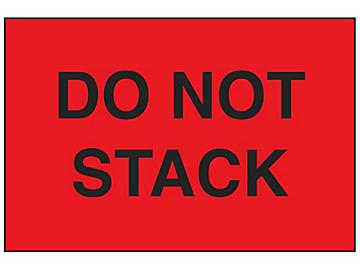 "Do Not Stack" Label - 2 x 3"
