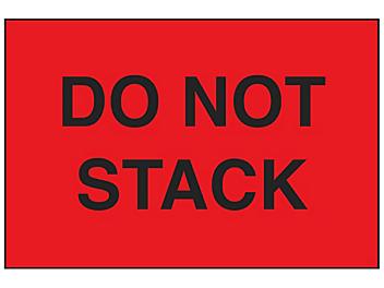 "Do Not Stack" Label - 2 x 3" S-6947