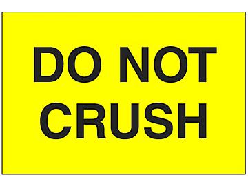 "Do Not Crush" Label - 2 x 3"
