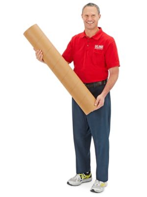 Box Partners 1 1/2 X 36" Kraft Tubes With Caps Cs Of 50