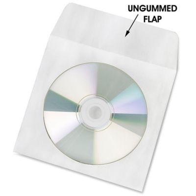 Paper CD Envelopes - 5 x 5", White S-7067