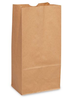 Kraft Paper Shopping Bags - 5 1/2 x 3 1/4 x 8 3/8, Rose S-7636 - Uline