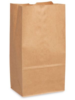 6# - 6 x 3-5/8 x 11-1/6 White Kraft Sos Paper Bags