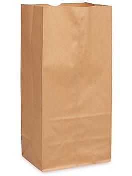 Paper Grocery Bags - 6 5/16 x 4 1/8 x 13 3/8", #10, Kraft S-7085