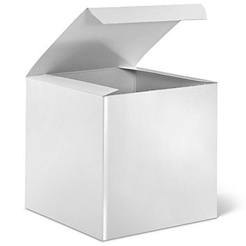 Gift Boxes - 6 x 6 x 6", White Gloss S-7089