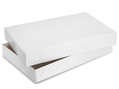 2-Piece Apparel Boxes - 17 x 11 x 2 1/2, White Gloss - ULINE - Case of 50 - S-7095