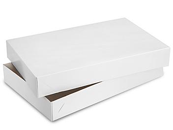 2-Piece Apparel Boxes - 17 x 11 x 2 1/2", White Gloss S-7095