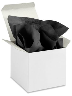 Tissue Paper Sheets - 20 x 30, Black - ULINE - Bundle of 480 Sheets - S-7097BL