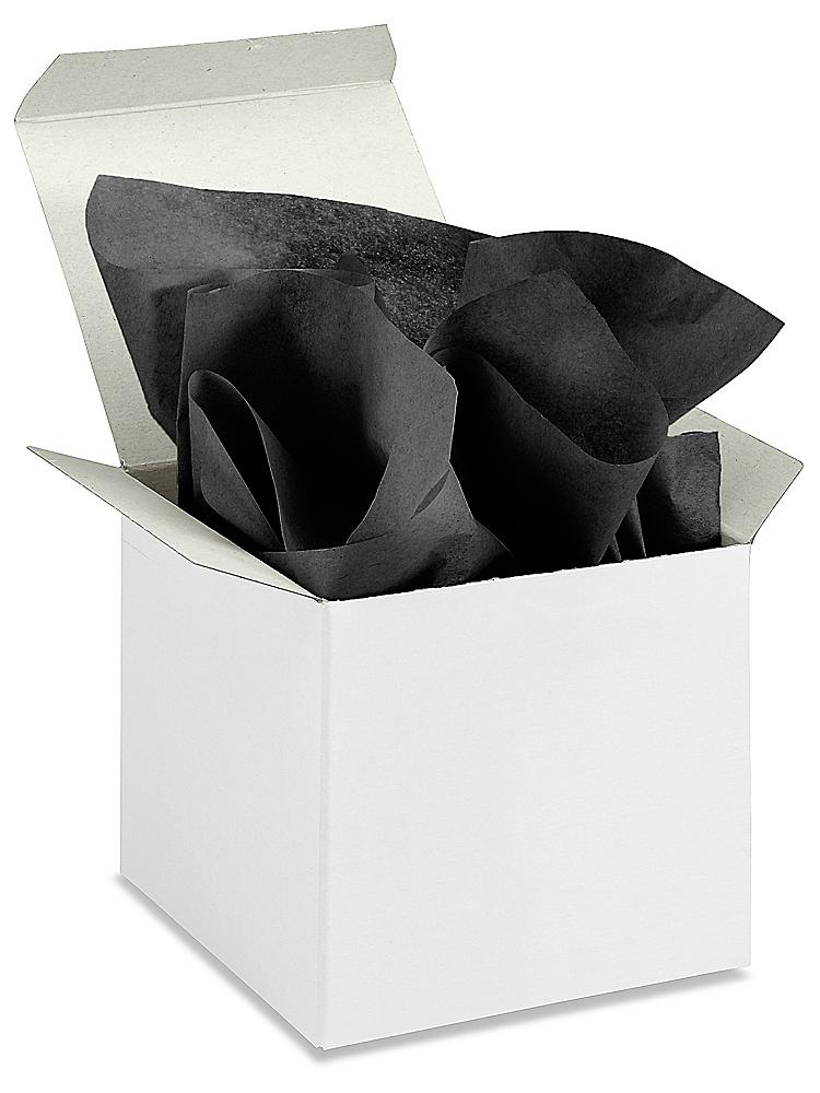 BLACK FLOURISH Design Print Tissue Paper Sheets 20" x 30" Choose Package Amount 
