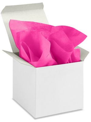 Tissue Paper Sheets - 20 x 30, Light Pink - ULINE - Bundle of 480 Sheets - S-7097LTPNK