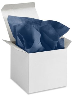 Sapphire Blue Color Tissue Paper, 20x30, 24 Soft Fold Sheets