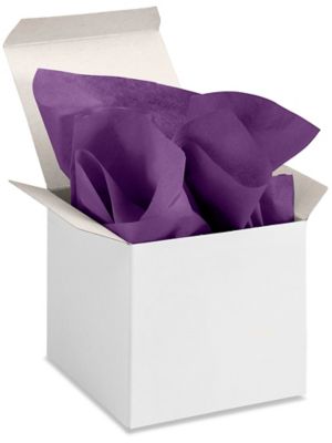 Tissue Paper Sheets 20 x 30", Purple S7097PUR Uline