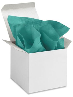 Tissue Paper Sheets - 20 x 30, Teal - ULINE - Bundle of 480 Sheets - S-7097T