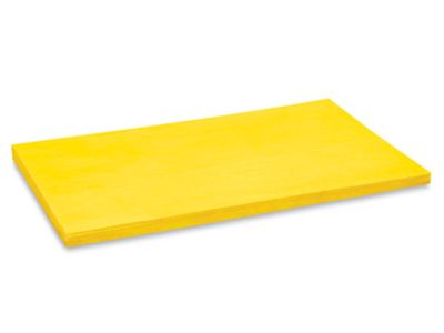 Tissue Paper Sheets - 20 x 30, Yellow - ULINE - Bundle of 480 Sheets - S-7097Y