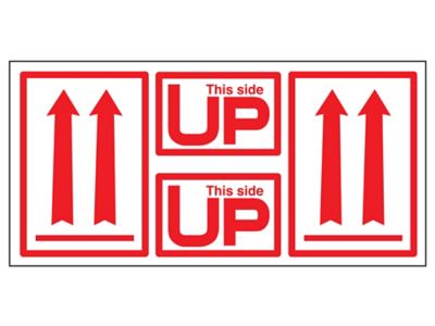 4-in-1 Air Label Sets - "This Side Up" and Arrows