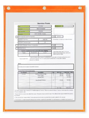 Job Ticket Holders - 11 x 14", Orange S-7111O