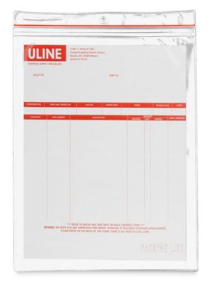 Reclosable Vinyl Envelopes - 9 x 12" S-7116