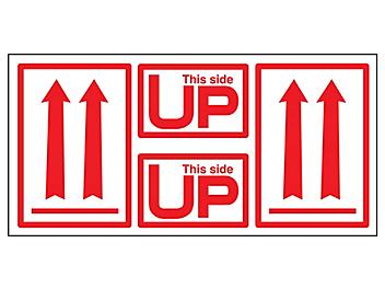 4-in-1 Air Label Sets - "This Side Up" and Arrows S-711