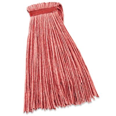 Heavy Duty Wet Mop Head - 32 oz, Red S-14793R - Uline