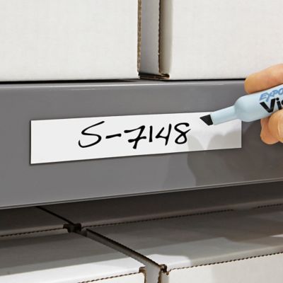 Magnetic Labels on a Roll - White, 1" x 50' S-7148