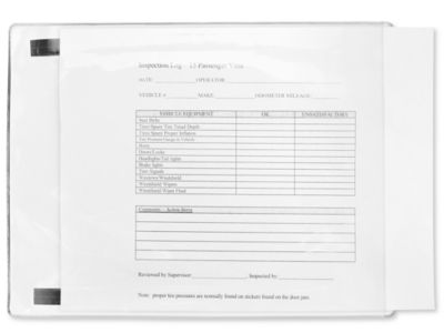 Magnetic Vinyl Envelopes - 8 1/2 x 11" S-7149
